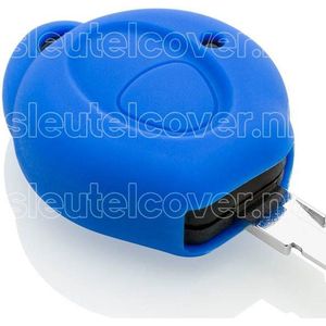 Autosleutel Hoesje geschikt voor Peugeot - SleutelCover - Silicone Autosleutel Cover - Sleutelhoesje Blauw