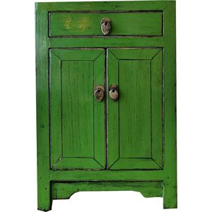 Fine Asianliving Chinese Nachtkastje Glossy Groen B40xD32xH60cm Chinese Meubels Oosterse Kast