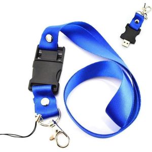 Lanyard usb stick 16gb blauw