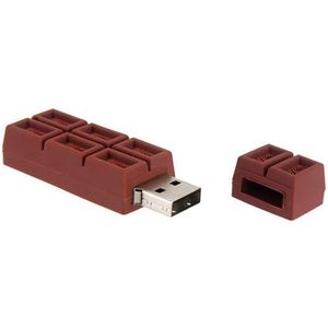 Chocolade usb stick 32GB - A graden klasse chip - 1 jaar garantie