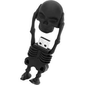 Skelet usb stick 32gb zwart-1 jaar garantie – A graden klasse chip