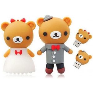 Bruidspaar  bruid bruidegom kopel usb sticks 2 X 16gb -1 jaar garantie – A graden klasse chip