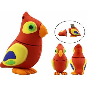 Vogel usb stick 32gb -1 jaar garantie – A graden klasse chip -  papegaai