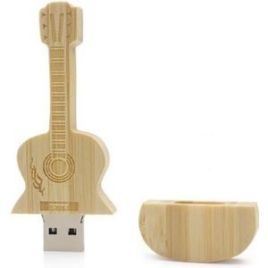 Hout gitaar usb stick 64gb