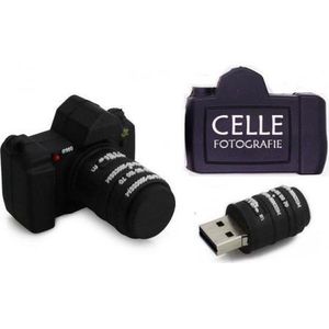 Fototoestel usb stick bedrukken met naam, tekst of logo