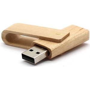 Uitklap hout usb stick 32gb