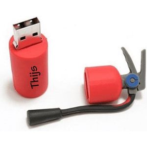 Brandblusser usb stick met naam 16GB