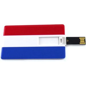 Creditcard usb stick Nederlandse vlag 8GB -1 jaar garantie – A graden klasse chip