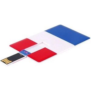 Creditcard usb stick Franse vlag 32GB -1 jaar garantie – A graden klasse chip