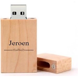 Jeroen naam kado verjaardagscadeau cadeau usb stick 32GB