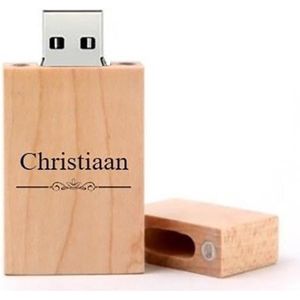 Christiaan naam kado verjaardagscadeau cadeau usb stick 32 GB