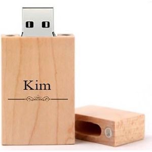 Kim naam kado verjaardagscadeau cadeau usb stick 32GB
