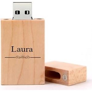 Laura naam kado verjaardagscadeau cadeau usb stick 32GB
