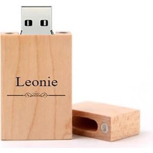 Leonie naam kado verjaardagscadeau cadeau usb stick 32GB