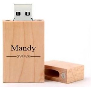 Mandy naam kado verjaardagscadeau cadeau usb stick 32GB
