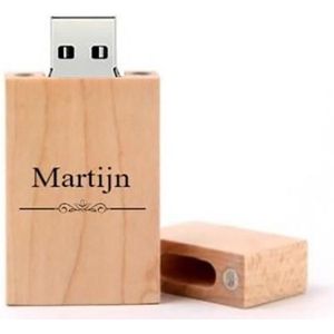 Martijn naam kado verjaardagscadeau cadeau usb stick 32GB