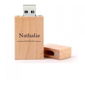 Nathalie naam kado verjaardagscadeau cadeau usb stick 32GB