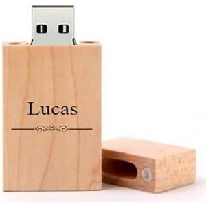 Lucas naam kado verjaardagscadeau cadeau usb stick 32GB