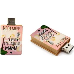 Bedrukte boek usb stick 64gb moederdag cadeautjes model 1037 – jij bent allerliefste mama, beste mama, cadeau voor moeder, cadeau moeder, cadeau moederdag, cadeau voor mama,