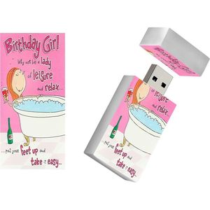 Leuke verjaardagscadeaus USB stick 8GB cadeau voor vrouw model1052, verjaardagscadeau voor haar,