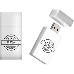 SEM naam kado verjaardagscadeau cadeau usb stick 16GB - naam cadeau, gefeliciteerd cadeau
