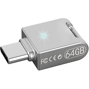 BAIRU U Disk 64Gb 32Gb USB-C Flash Drive, Zip Drive Stick Pendrive Metalen Geheugenopslag