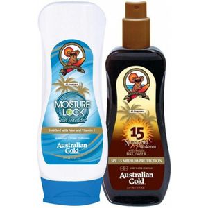 Australian Gold  SET SPF15 + BRONZER +  Moisture Lock