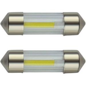 Auto C5W LEDlamp 2 stuks | LED festoon 31mm | COB wit 6000k | 12 Volt