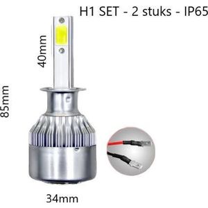 H1 koplamp set | 2x LED COB daglichtwit 6000K | 8-48VDC