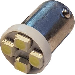 Auto LEDlamp 2 stuks | LED BA9S kentekenverlichting | 4-SMD daglichtwit 6500K | 12V