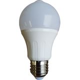 E27 LED lamp | gloeilamp A60 met IR bewegingssensor | 6W=50W | warmwit 3000K