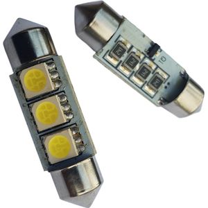 C5W 36mm autolamp 2 stuks | LED festoon | 3-SMD daglichtwit 6000K | CAN-BUS 12 Volt DC