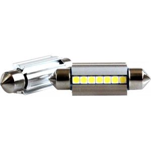 C5W autolamp 2 stuks | LED festoon 39mm | 7-SMD 2.3W - 6000K - heatsink | CAN-BUS 12 V DC