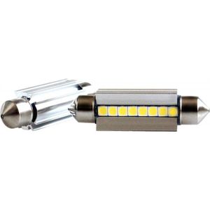 C5W autolamp 2 stuks | LED festoon 42mm | 8-SMD 2.3W - 6000K - heatsink | CAN-BUS 12 V DC