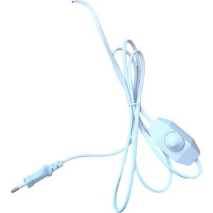 LED aansluitmateriaal | stekkersnoer wit + dimmer 1A - 200W | 2-aderig 180 cm | 180cm