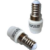 E14 fitting - G9 fitting verloopfitting 2 stuks | wit 230V AC