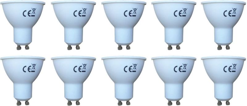 GU10 LEDspot - Daglichtwit - 6W - 6400K - 600 Lumen