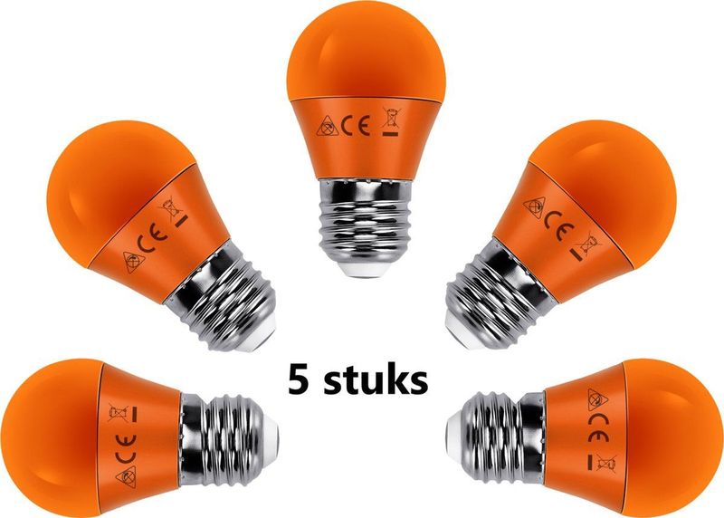 LED - E27 Kogellamp - IP20 - Geschikt voor Binnen en Buiten