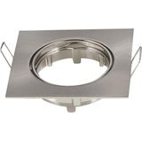 Inbouwframe - Vierkante Kantelbare Inbouwspot - RVS - Boorgat Ø 74 mm