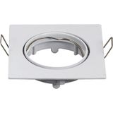 Inbouwspot - Vierkant - Wit - Boorgat Ø 74 mm