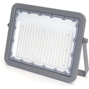 Buitenlamp grijs | LED bouwlamp 100W=900W schijnwerper | koelwit 4000K - 90° lichthoek | waterdicht IP65