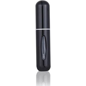 Mini Parfum Flesje - Lipstick Formaat - Navulbare Parfum Verstuiver - Zwart