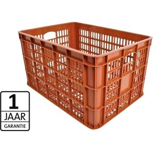 Tormino PVC Krat Groot Brown 49L 48x35x27