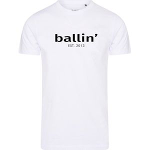 Ballin Est. 2013 - Tapered Fit - T-shirt - Wit - Biologisch Katoen