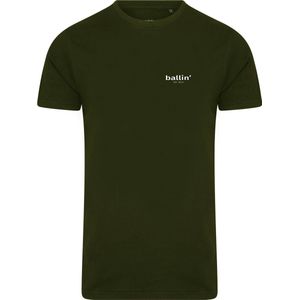 Ballin Est 2013 - Heren Tee SS Small Logo Shirt - Groen