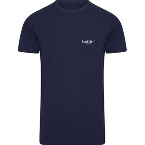 Ballin Est 2013 - Heren Tee SS Small Logo Shirt - Blauw