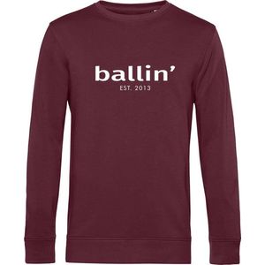 Heren Sweaters met Ballin Est. 2013 Basic Sweater Print - Rood