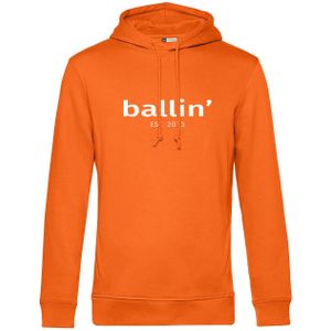 Ballin Est. 2013 - Heren Hoodie - Oranje - Koningsdag / Kingsday 2025 - Maat 3XL