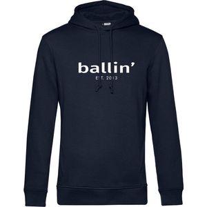 Heren Hoodies met Ballin Est. 2013 Basic Hoodie Print - Blauw
