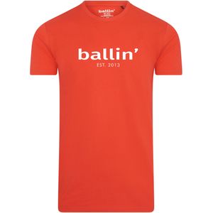 Ballin Est. 2013 - Tapered Fit Shirt - Rood - Biologisch Katoen